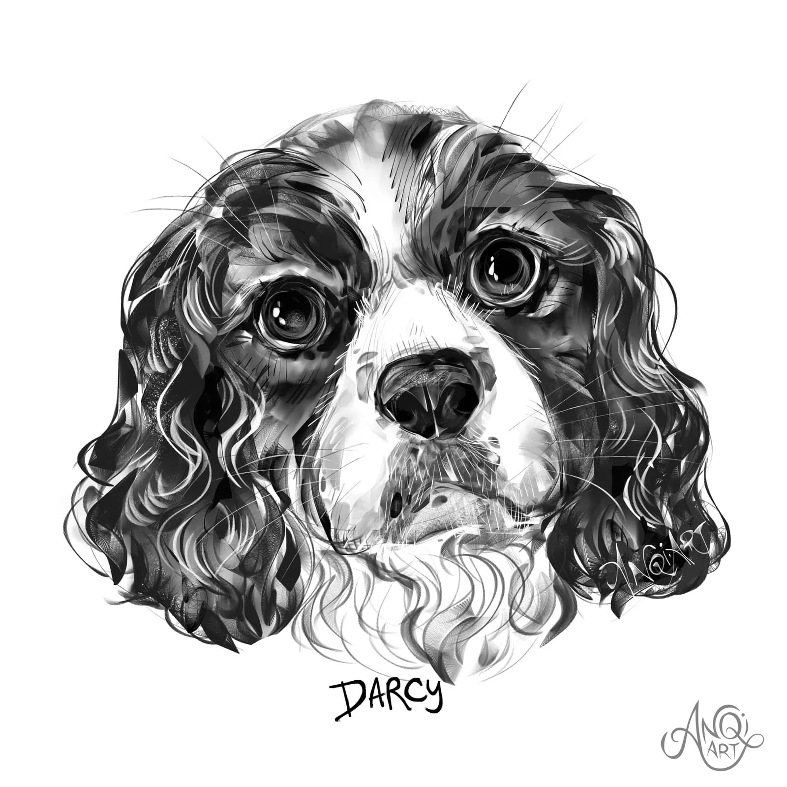 Portrait of Darcy by Anqi