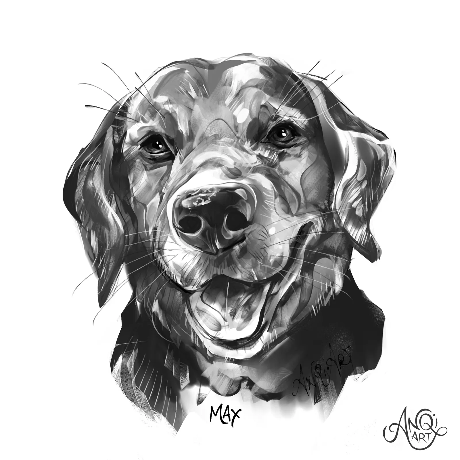 Portrait of Max by Anqi
