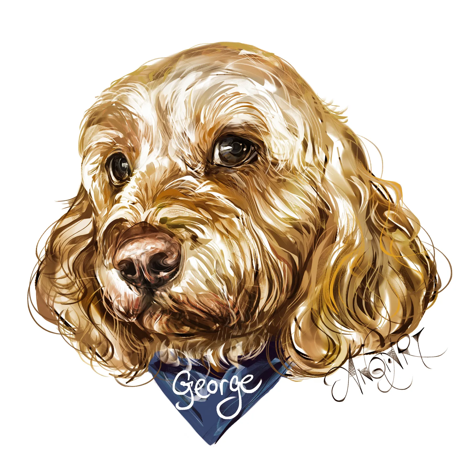 Portrait of George by Anqi