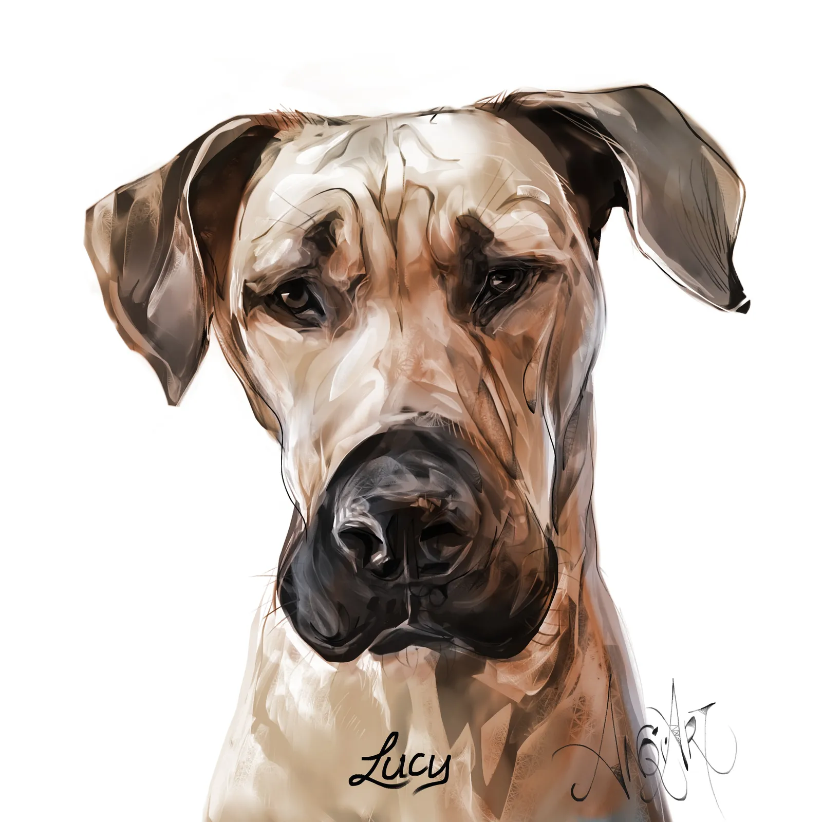 Portrait of Lucy by Anqi